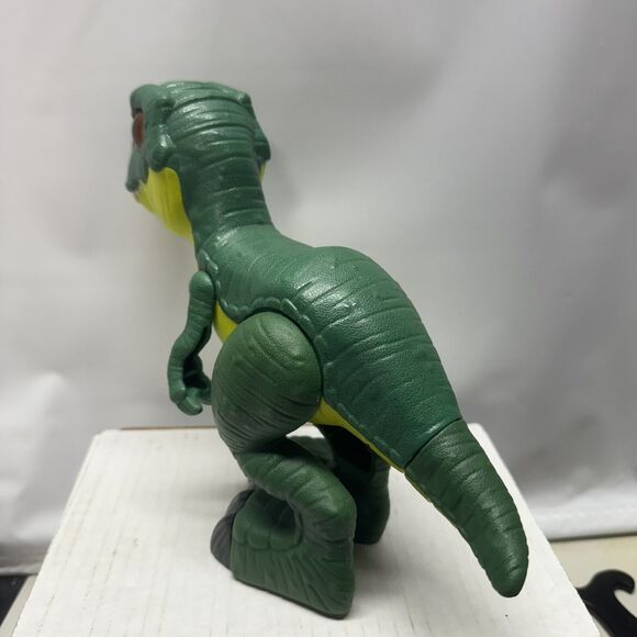 Imaginext Jurassic World T. Rex XL Dinosaur Figure Fisher-Price Green Toy - Picture 7 of 11